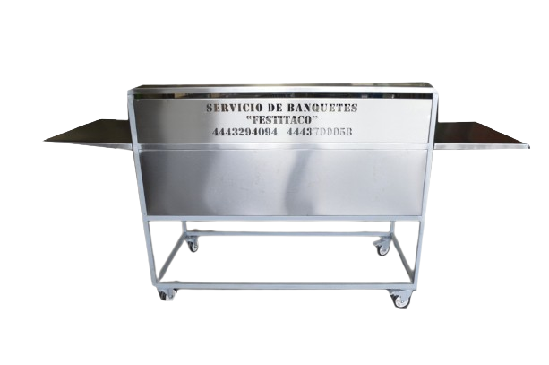 Carros para tacos de acero inoxidable sobre diseño en San Luis 